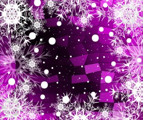 Christmas snowflake with shiny polygon background vector 09