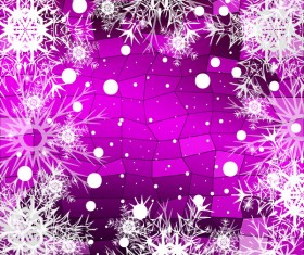 Christmas snowflake with shiny polygon background vector 10