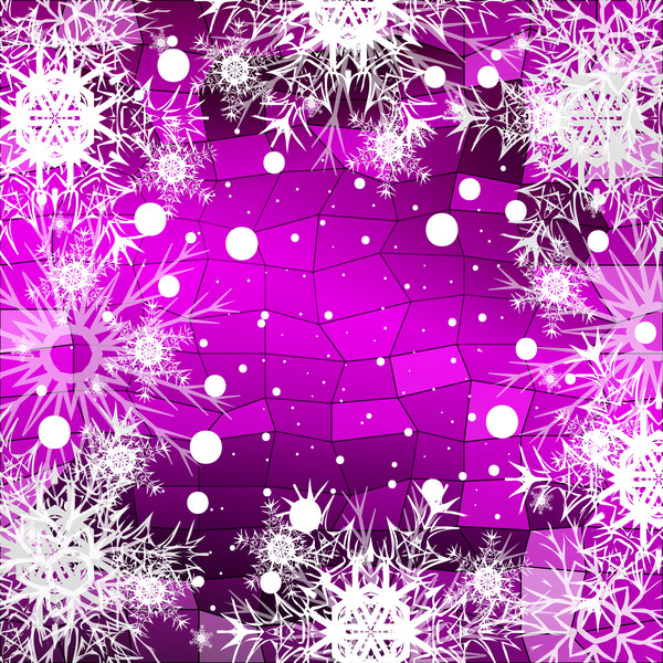 Christmas snowflake with shiny polygon background vector 10