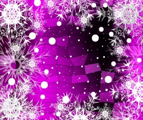 Christmas snowflake with shiny polygon background vector 21