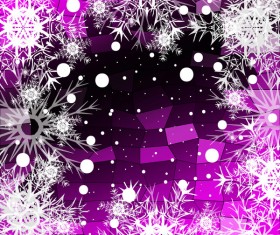 Christmas snowflake with shiny polygon background vector 22