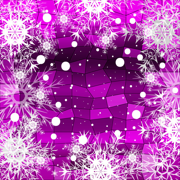 Christmas snowflake with shiny polygon background vector 23