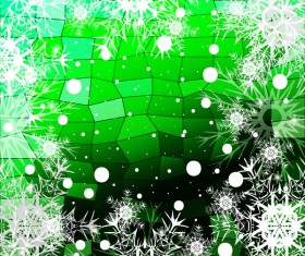 Christmas snowflake with shiny polygon background vector 25