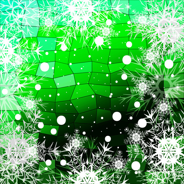 Christmas snowflake with shiny polygon background vector 25
