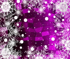 Christmas snowflake with shiny polygon background vector 26