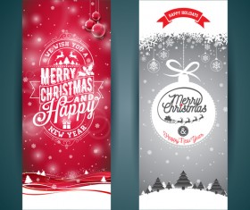 Christmas vertical banner creative design 01