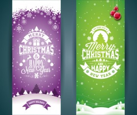 Christmas vertical banner creative design 02