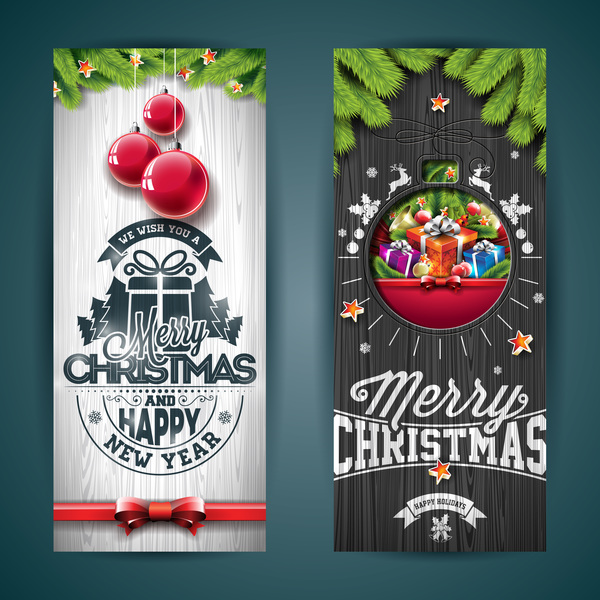 Christmas vertical banner creative design 04