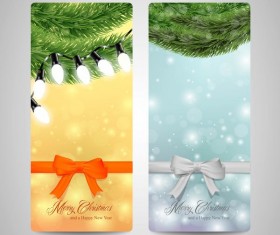 Christmas vertical banner design vectors 04