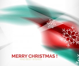 Christmas wishes card with snowflake vector 01
