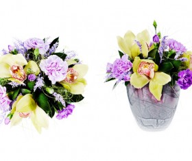 Colorful bouquet with flowers Stock Photo