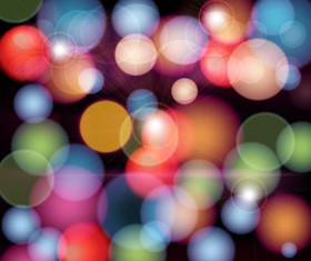 Colorful circles blurs background vector