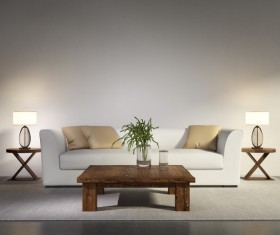 Contemporary modern wall system living room Stock Photo 03