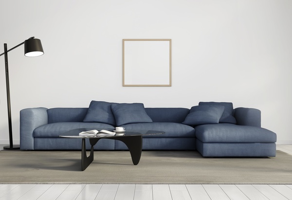 Contemporary modern wall system living room Stock Photo 10