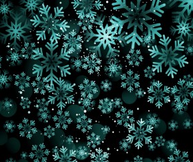 Creative snowflake background vector material 04
