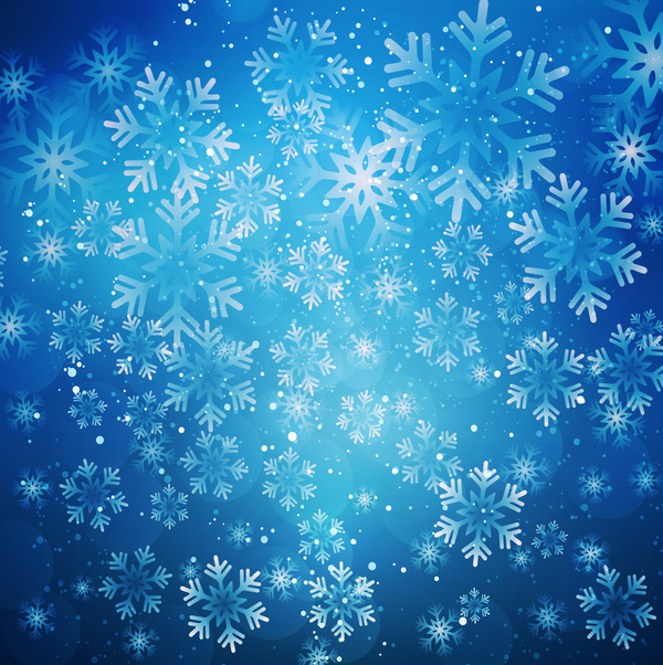 Creative snowflake background vector material 08 free download