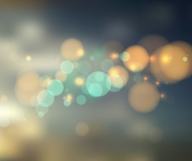 Dark light with bokeh burs background vector