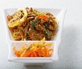 Delicious fried mustard with carrot silk HD picture 01