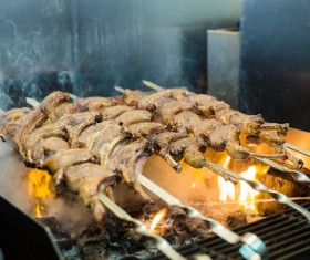 Delicious lamb chops Stock Photo 02