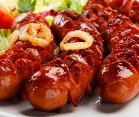 Delicious savory sausages HD picture 01