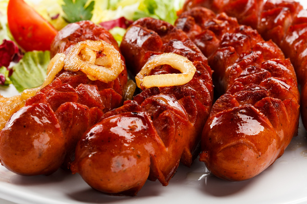 Delicious savory sausages HD picture 01