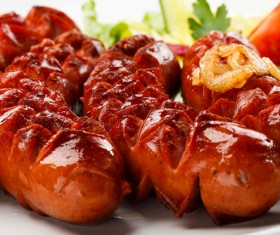 Delicious savory sausages HD picture 02