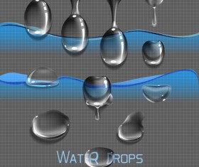 Different water drop vector