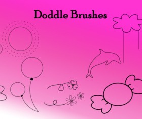 Doddle photoshop brushes set