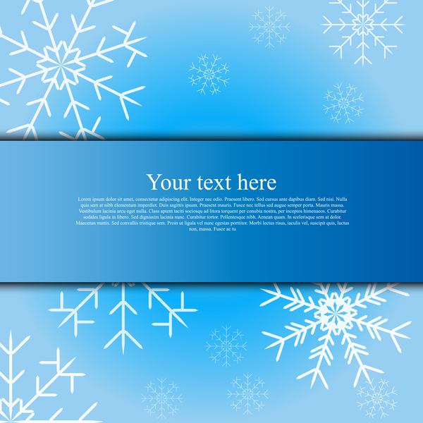 Elegant christmas card blue styles vectors 03