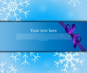 Elegant christmas card blue styles vectors 04