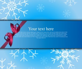 Elegant christmas card blue styles vectors 05