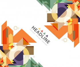 Fashion elements modern background vector 05