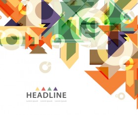 Fashion elements modern background vector 07