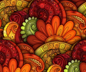 Floral retro pattern seamless vector 01