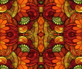 Floral retro pattern seamless vector 02