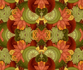 Floral retro pattern seamless vector 03