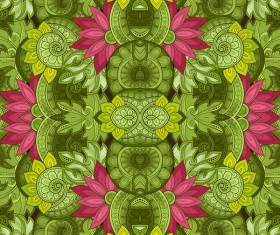 Floral retro pattern seamless vector 08
