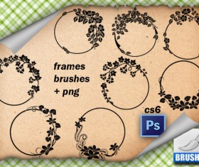 Frames Floral Brushes