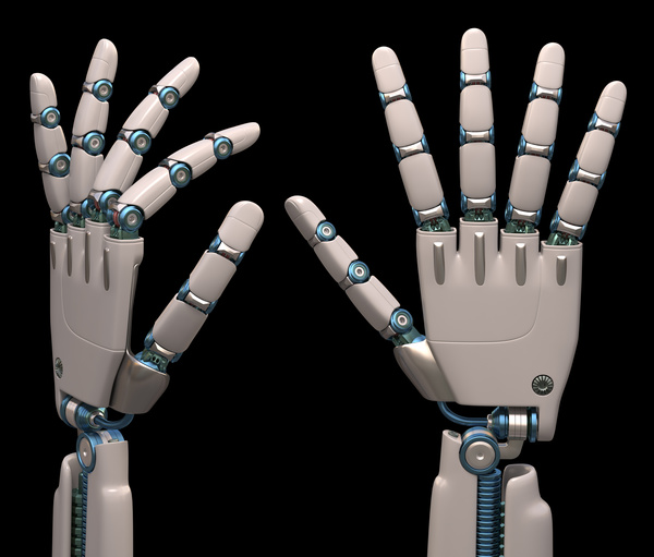 Free hand robot hand Stock Photo