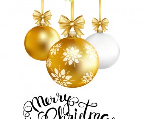 Fresh new year with christmas vector material 03