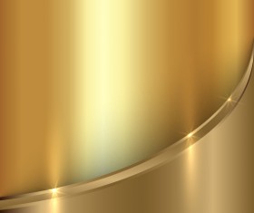 Golden metal shining background vector