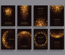 Gorgeous brochure cover templates vectors 01