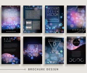 Gorgeous brochure cover templates vectors 04