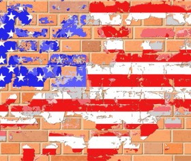 Grunge brick wall background vectors 03