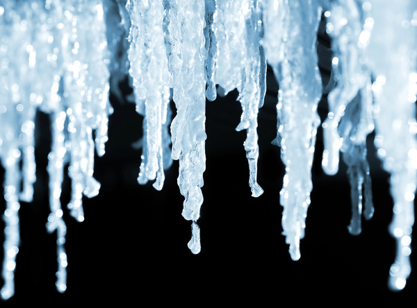 Hanging icicles Stock Photo 02