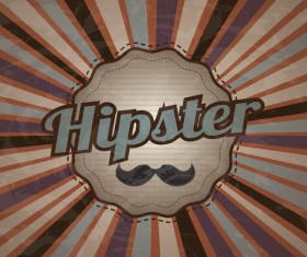 Hipster style grunge background vector 01