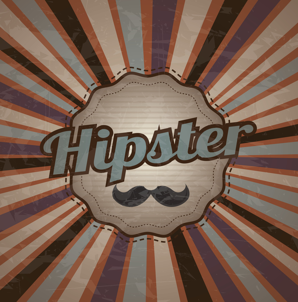 Hipster style grunge background vector 01