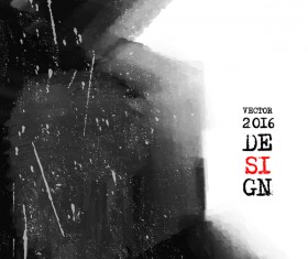 Ink mark grunge background vector material 03