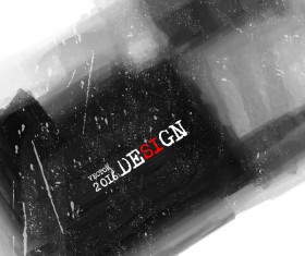 Ink mark grunge background vector material 04