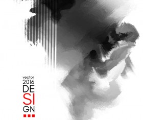 Ink mark grunge background vector material 05